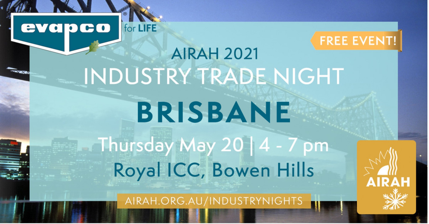Brisbane AIRAH Industry Night 2021 - 20 May 4 to 7 PM
