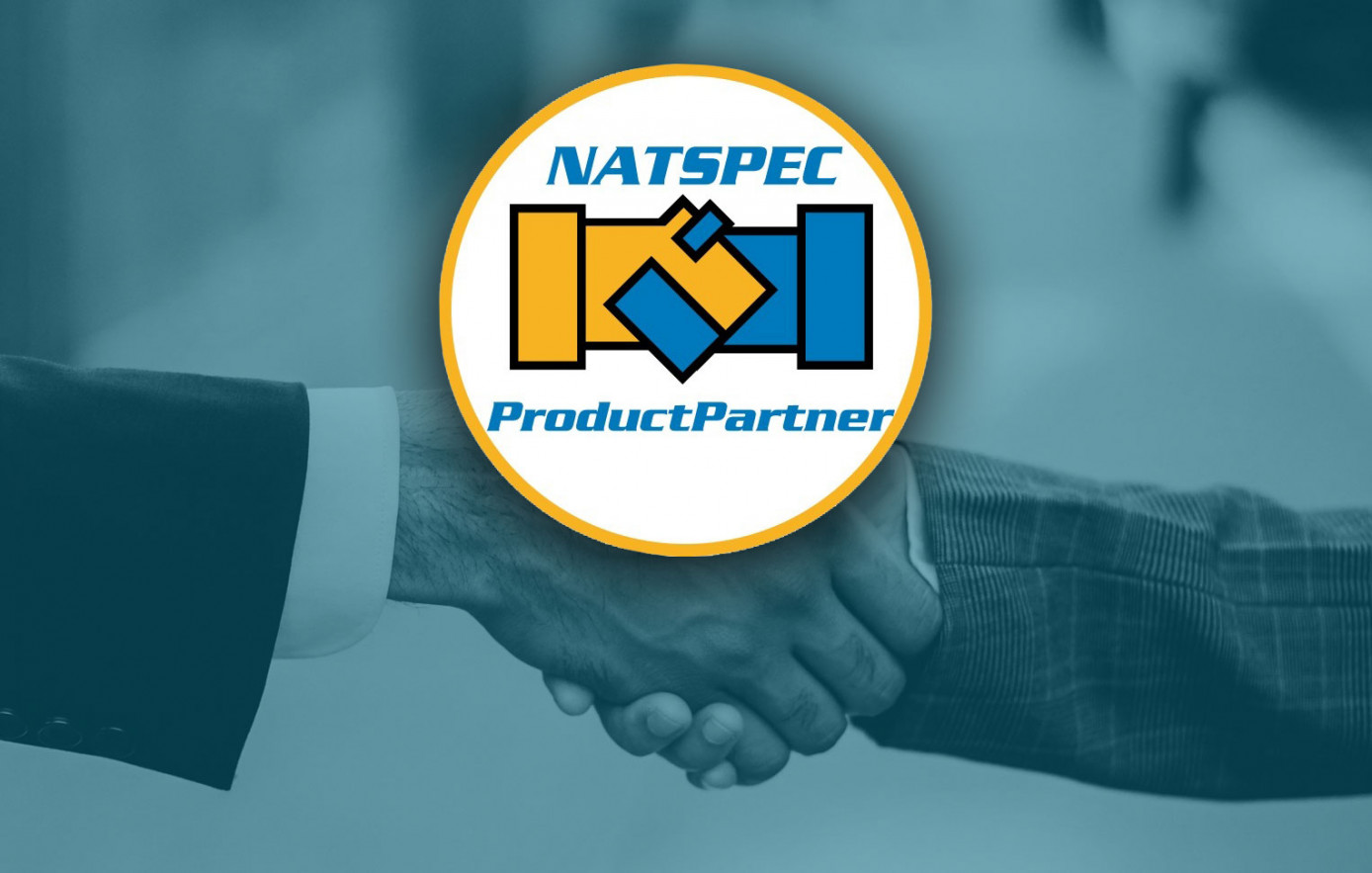 Hands Shaking with NATSPEC Product Partner Logo